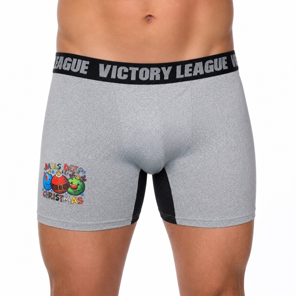 Balls Deep Into Christmas Victory League Boxer Briefs Size Small (28-30) New